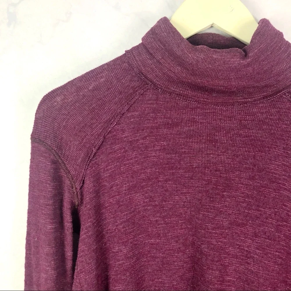 [Free People] Knit Split Back Turtleneck Sweater
